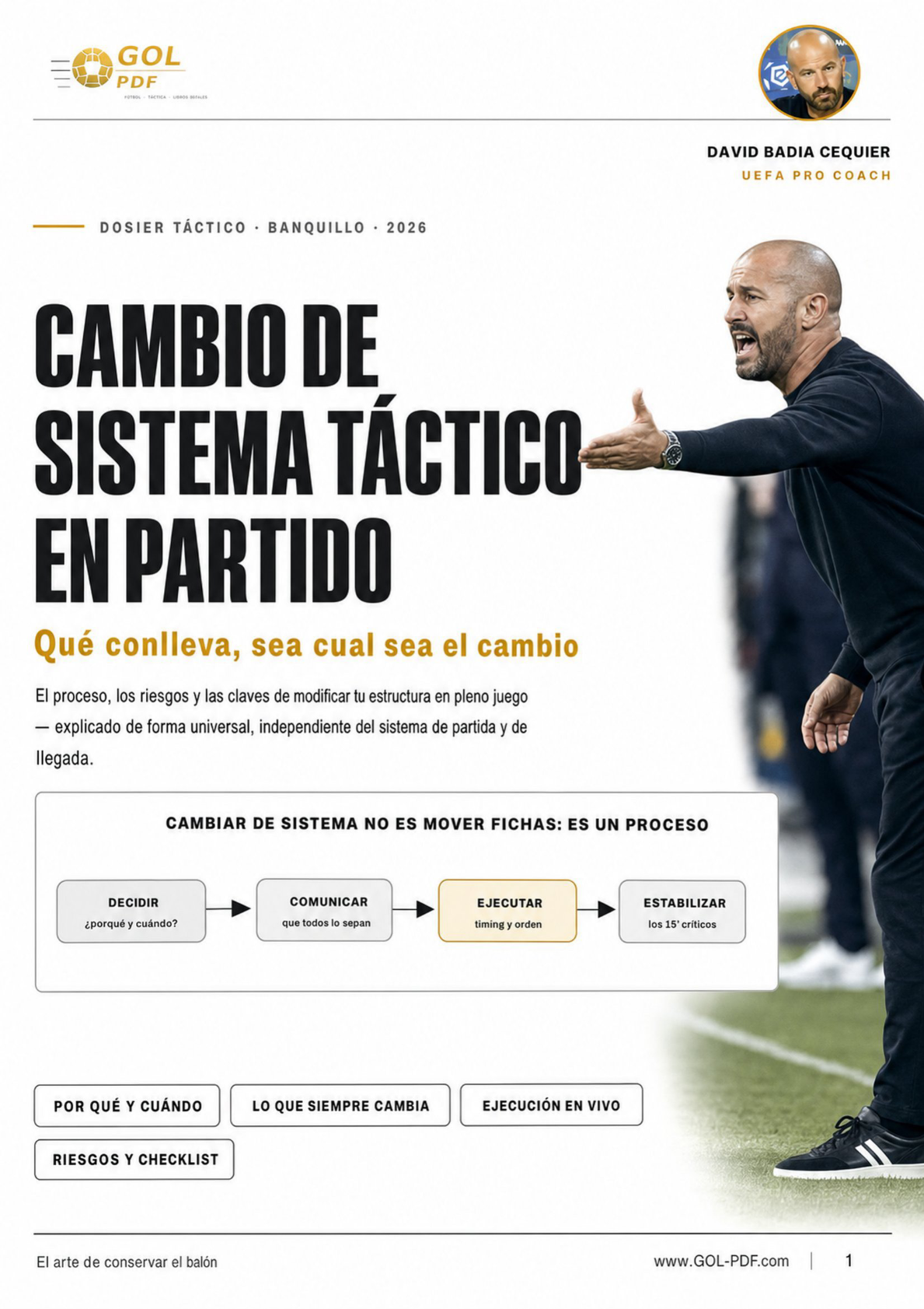 Cambio del Sistema Táctico en Partido