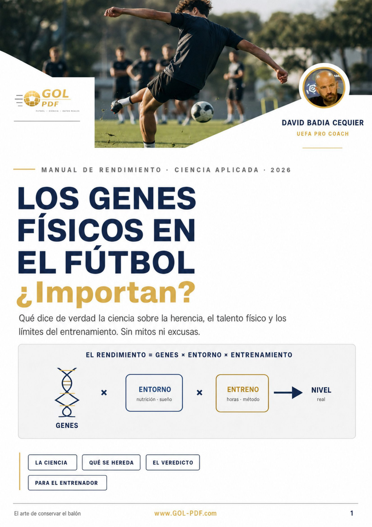 LOS GENES FÍSICOS EN EL FÚTBOL. ¿Importan?