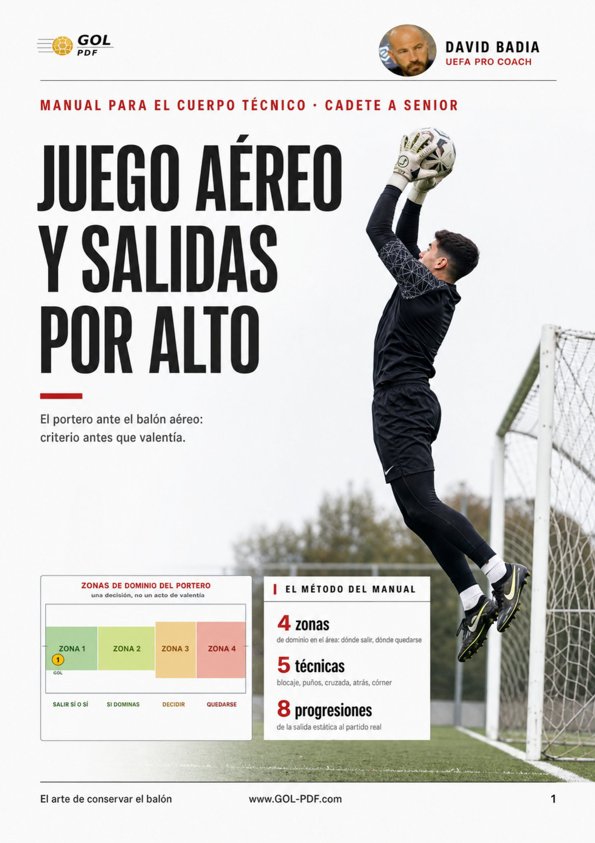 Juego aéreo del portero