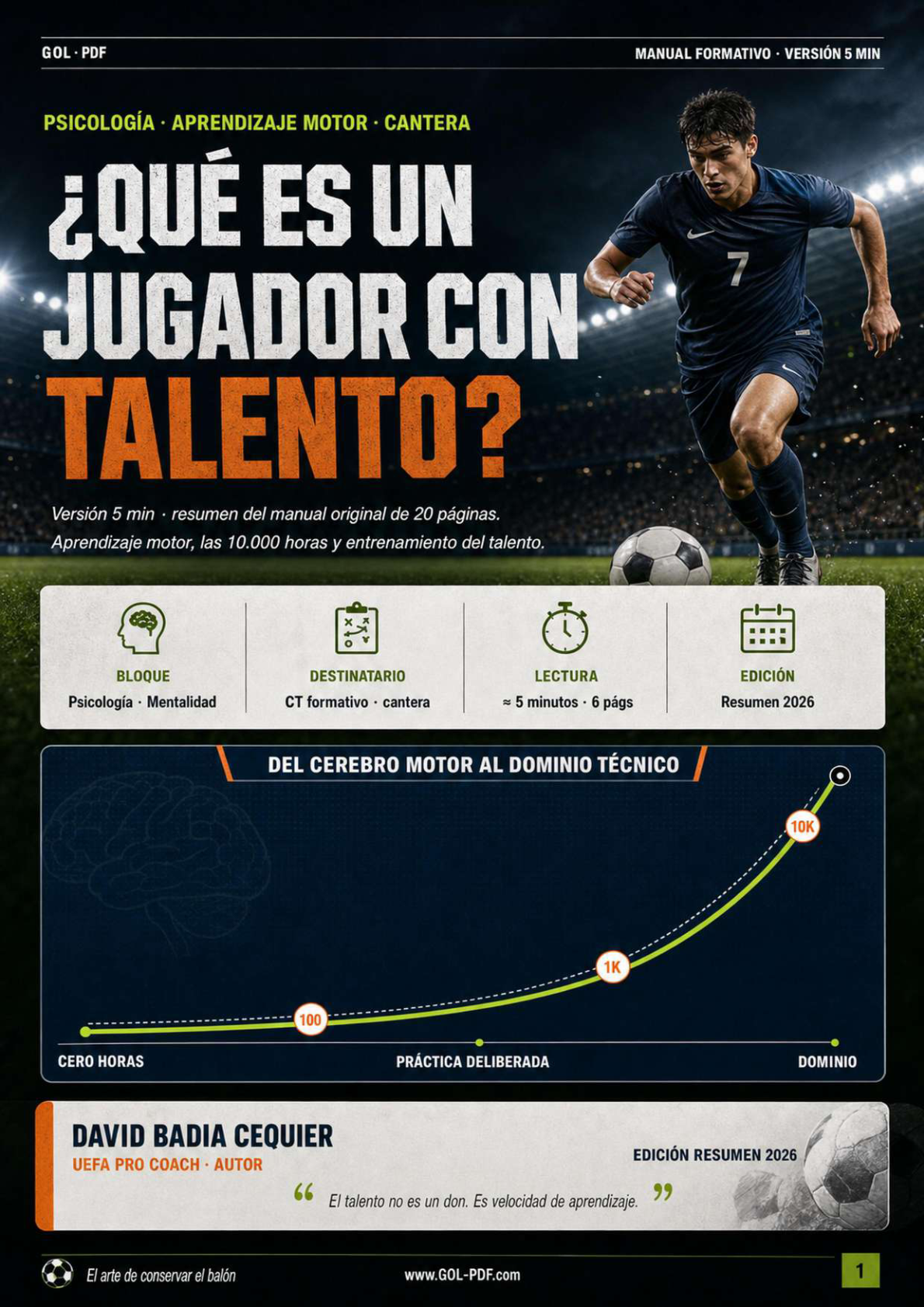 ¿Qué es un jugador con TALENTO? (5min LECTURA)