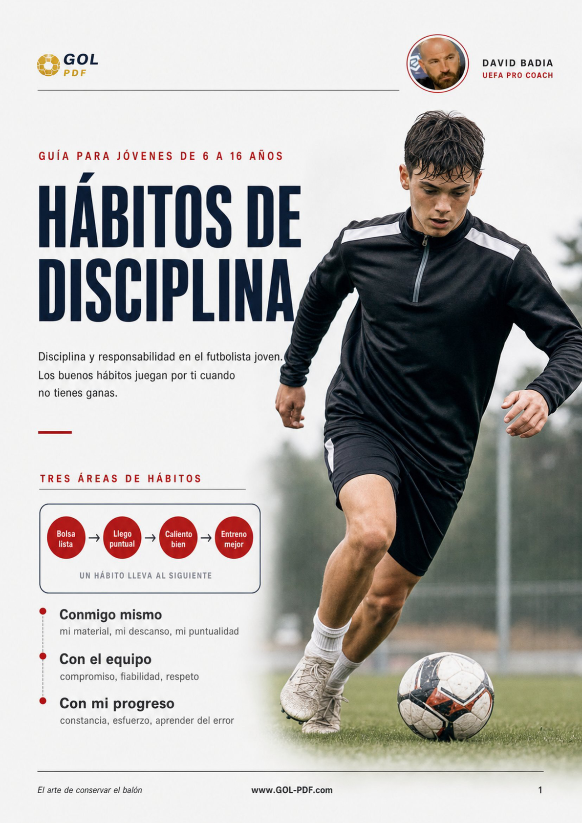 Disciplina en el futbolista joven