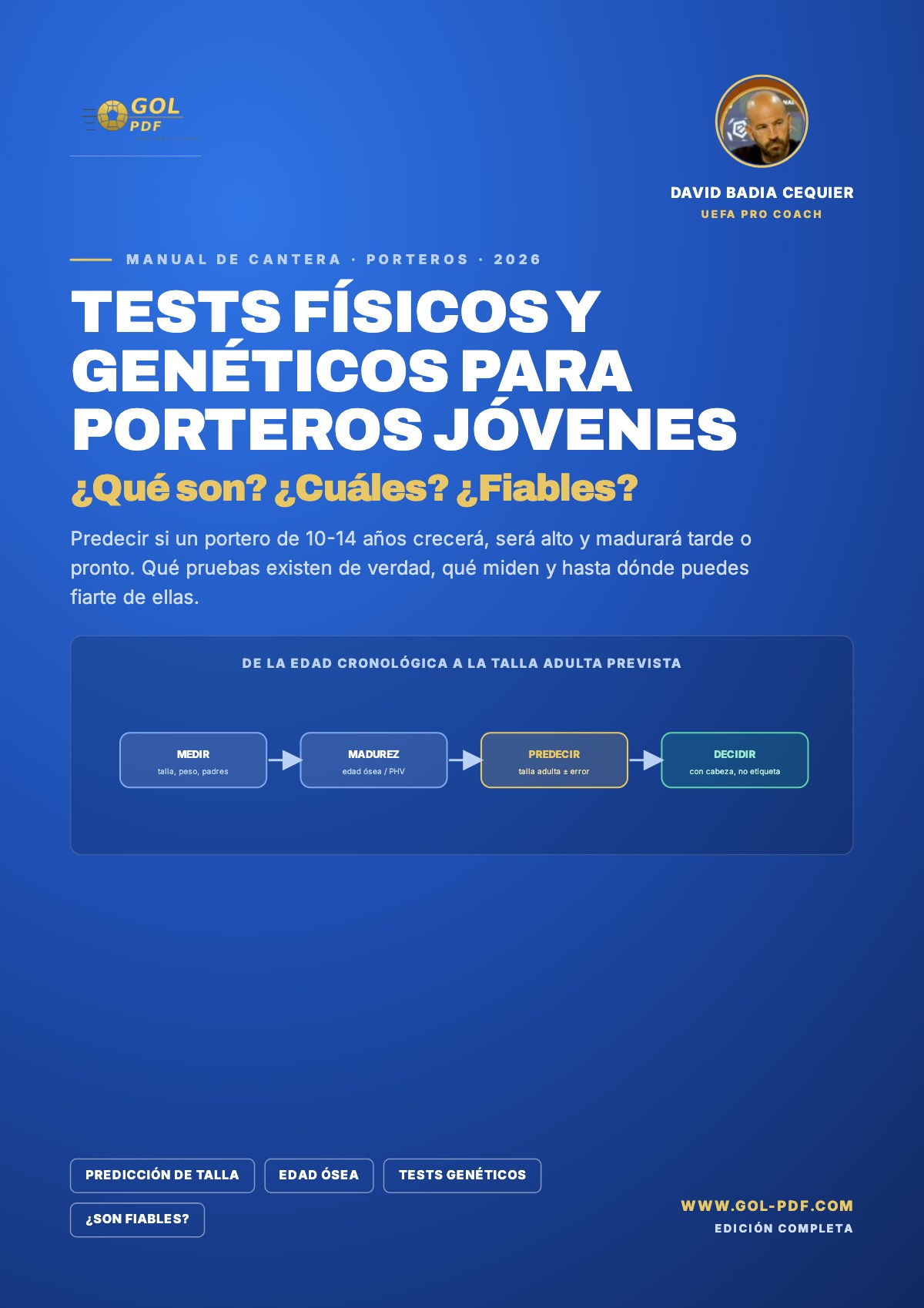 TEST FÍSICOS A LOS NIÑOS PORTEROS
